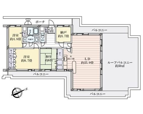 【物件紹介】部屋とバルコニーで200平米なの＠本八幡