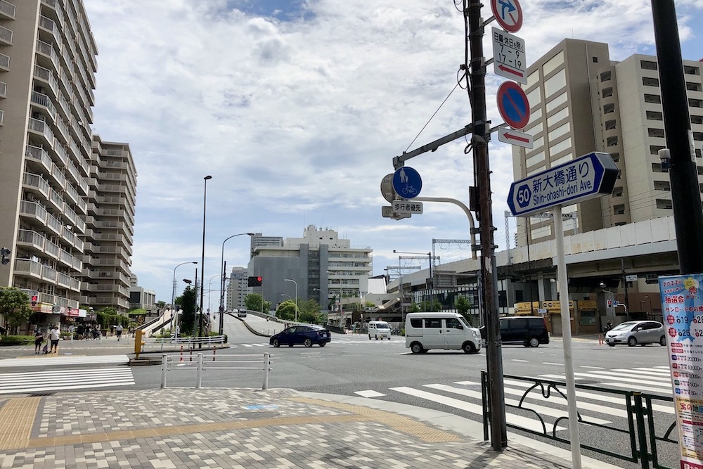 東大島駅前,街並み,大島口