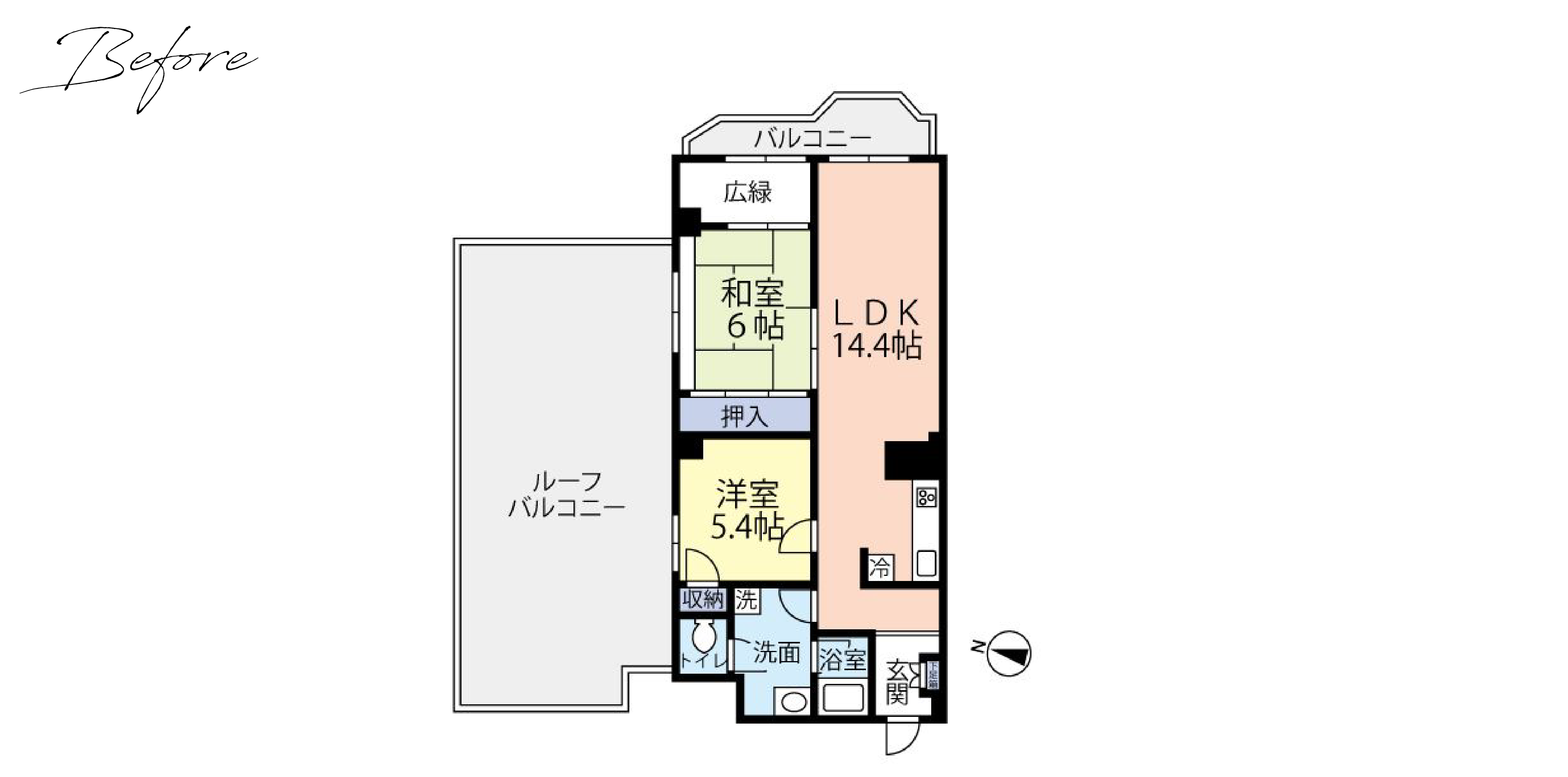 BEFORE,平面図