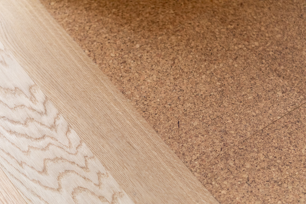 床,コルクタイル